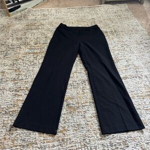 INC International Concepts Black Wide Leg Cropped Pants